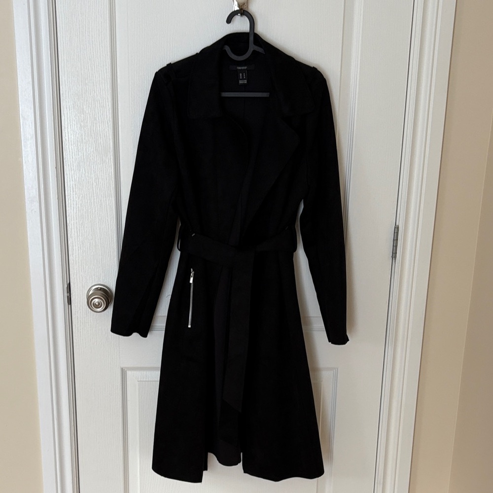 Forever 21 Black Trench Coat